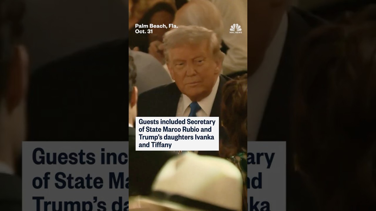 President Trump hosts Mar-a-Lago Halloween party