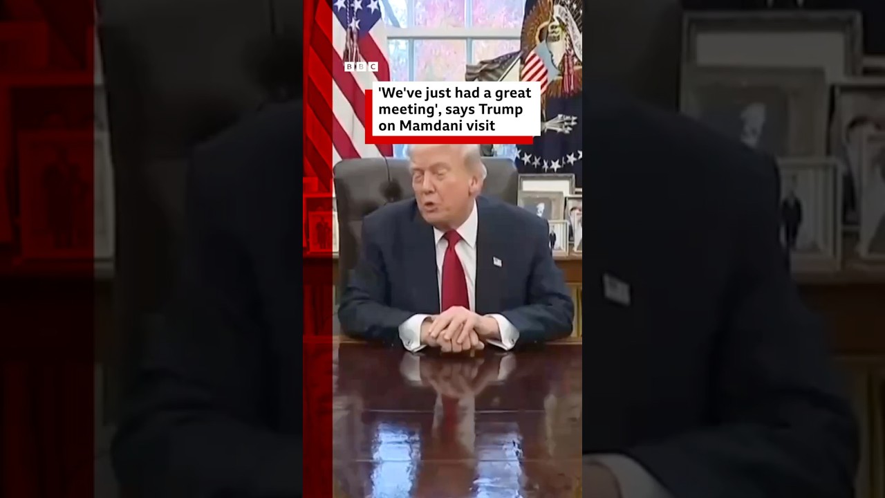 President Trump meets New York’s mayor-elect Mamdani. #DonaldTrump #ZohranMamdani #BBCNews