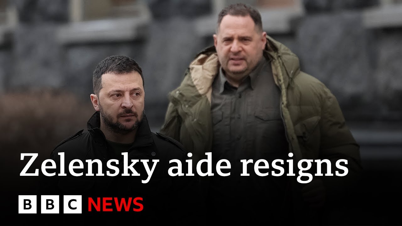 President Zelensky’s chief of staff resigns after raid on his home | BBC News