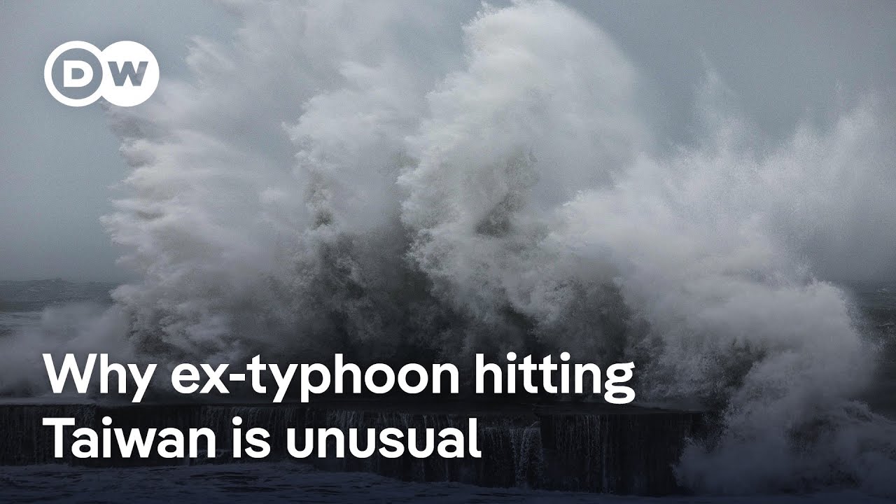 Remains of deadly typhoon to hit Taiwan | DW News