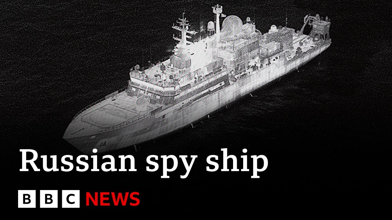 Russian spy ship pointed lasers at RAF pilots tracking it, says UK | BBC News