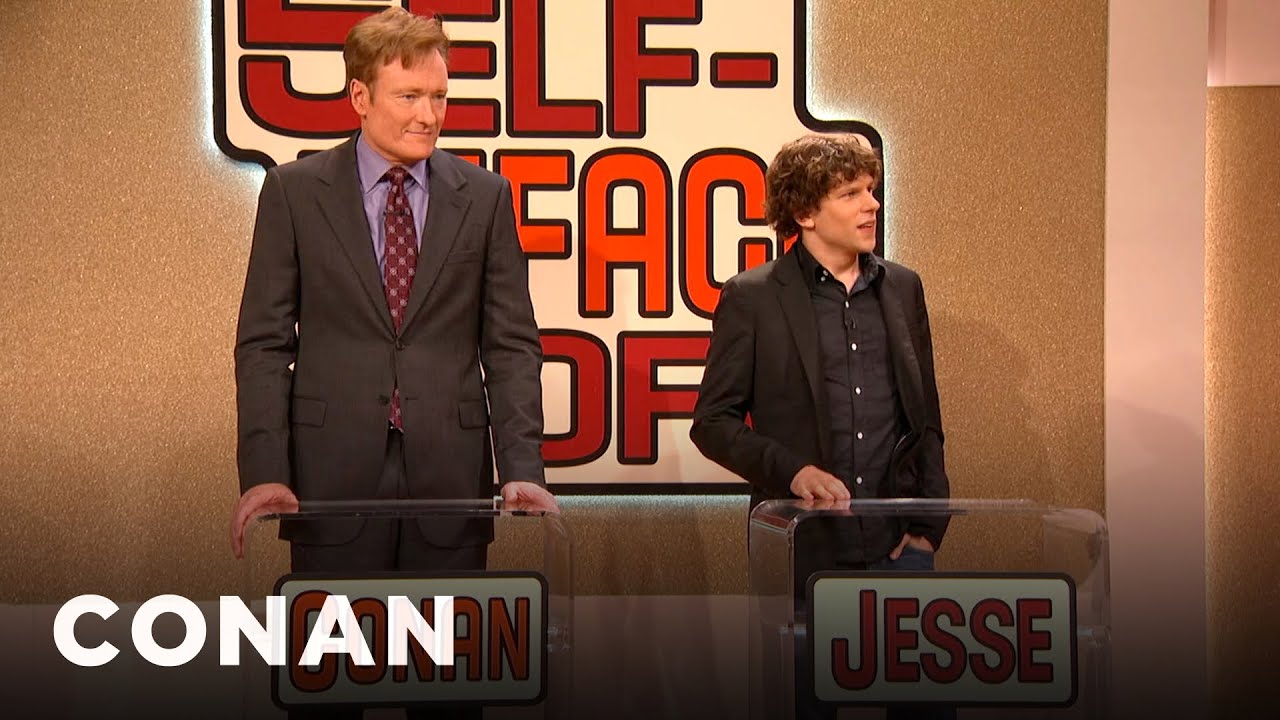 Self-Efface Off With Jesse Eisenberg | CONAN on TBS
