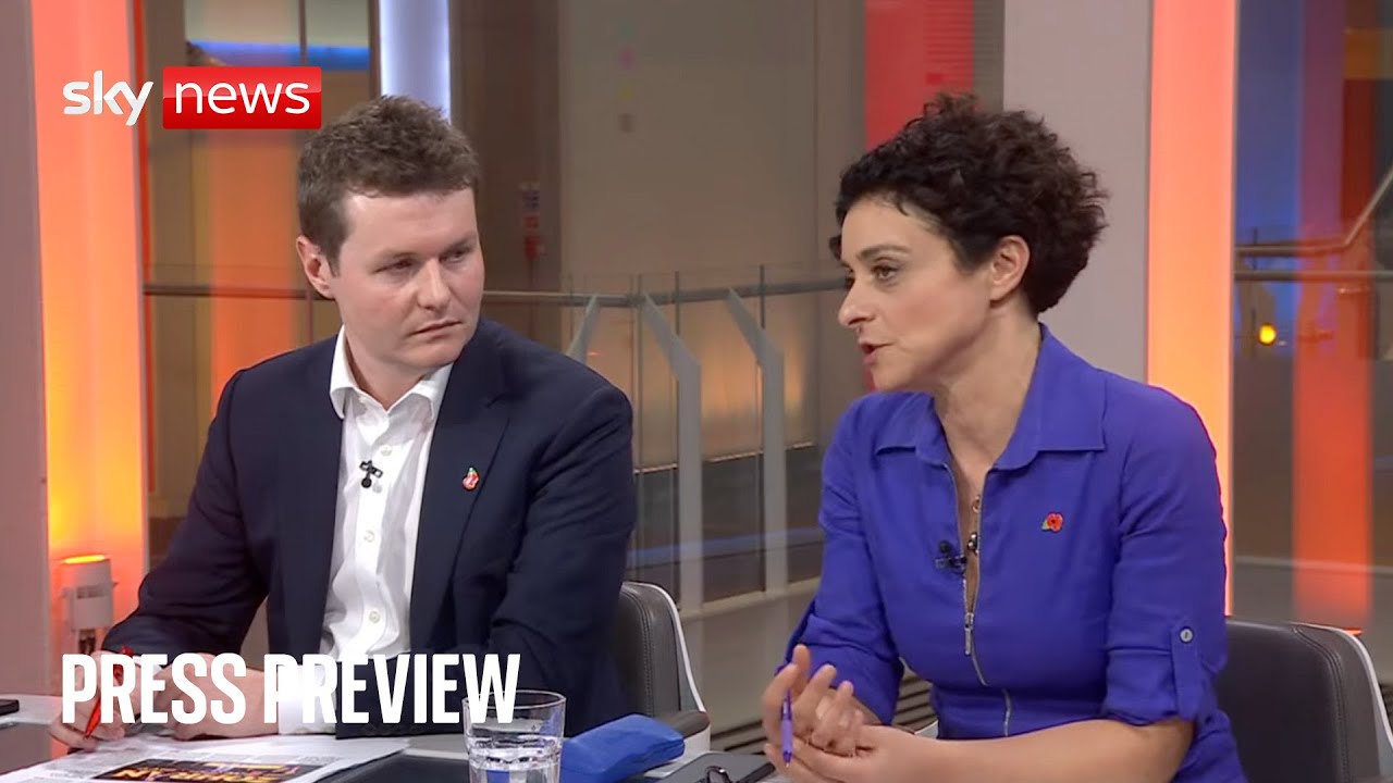 Sky News Press Preview | Jack Elsom and Jenny Kleeman | Wednesday 5th November