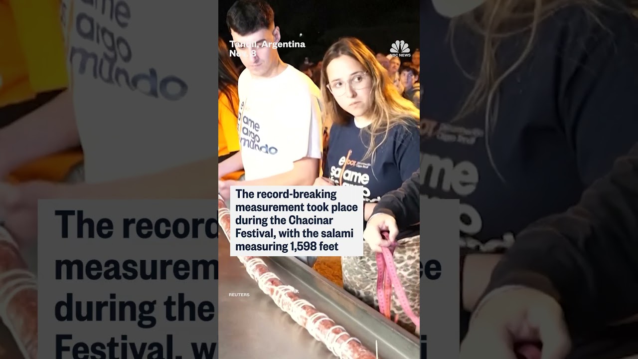 The Argentine city of Tandil once again claimed the record for the longest salami