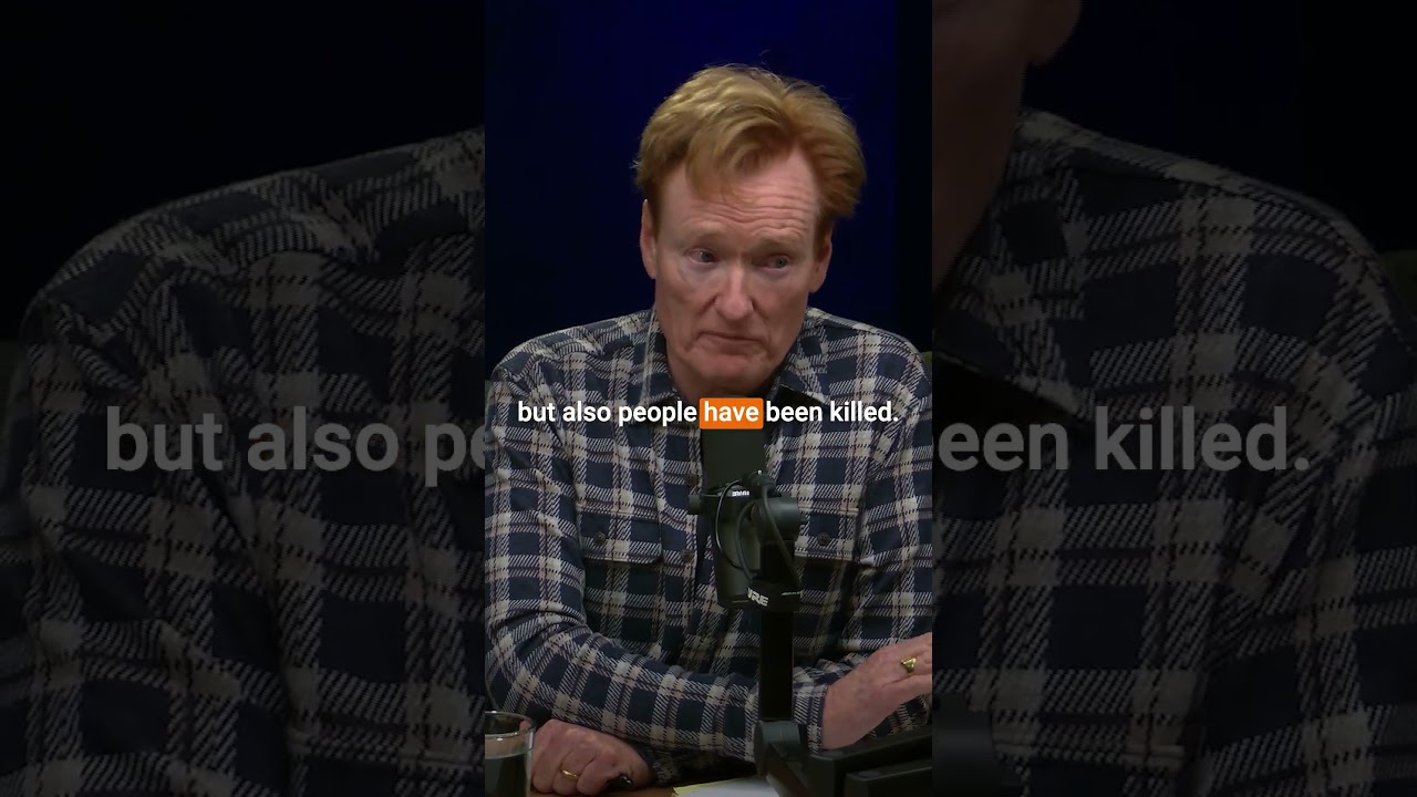 The butterfly effect of Conan’s hazardous bits.  #podcast #comedy #conanobrien #comedian