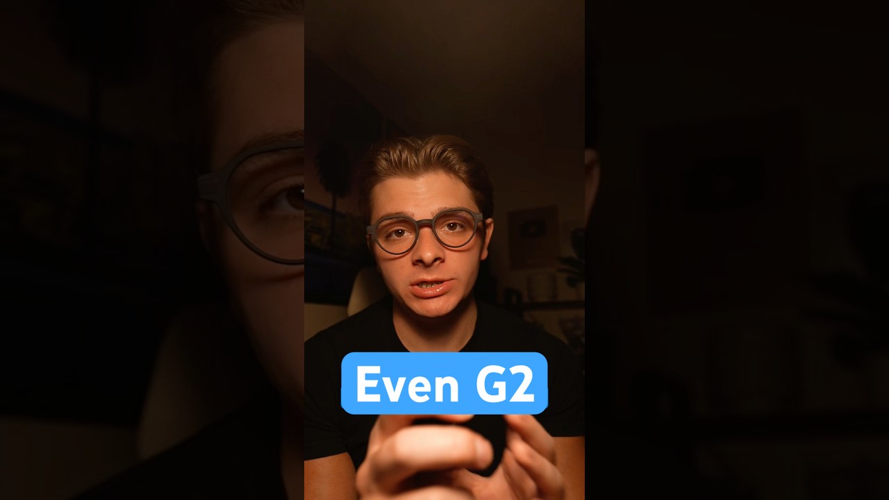 The most ADVANCED glasses ever made 😭 #EvenRealities #EvenG2 #EvenRealitiesPartner