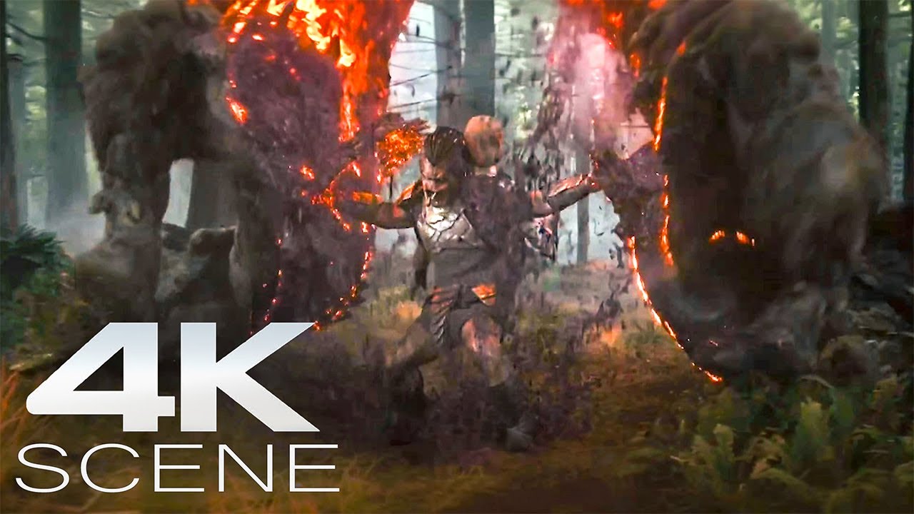 The Predator Annihilates His First Trophy [2025] Fight Scene | Predator: Badlands New Trailers 4K