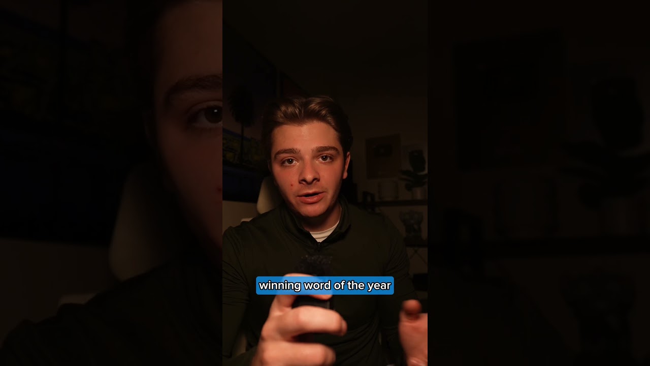 The word of the year is WHAT? 😭🥀