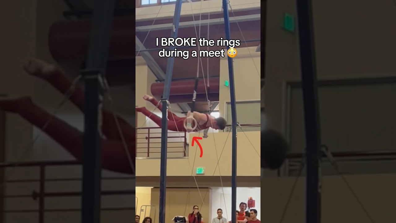This hurt so bad 😅 #gymnastics #olympics #olympic #sports #gymnast #fails #fail #sport