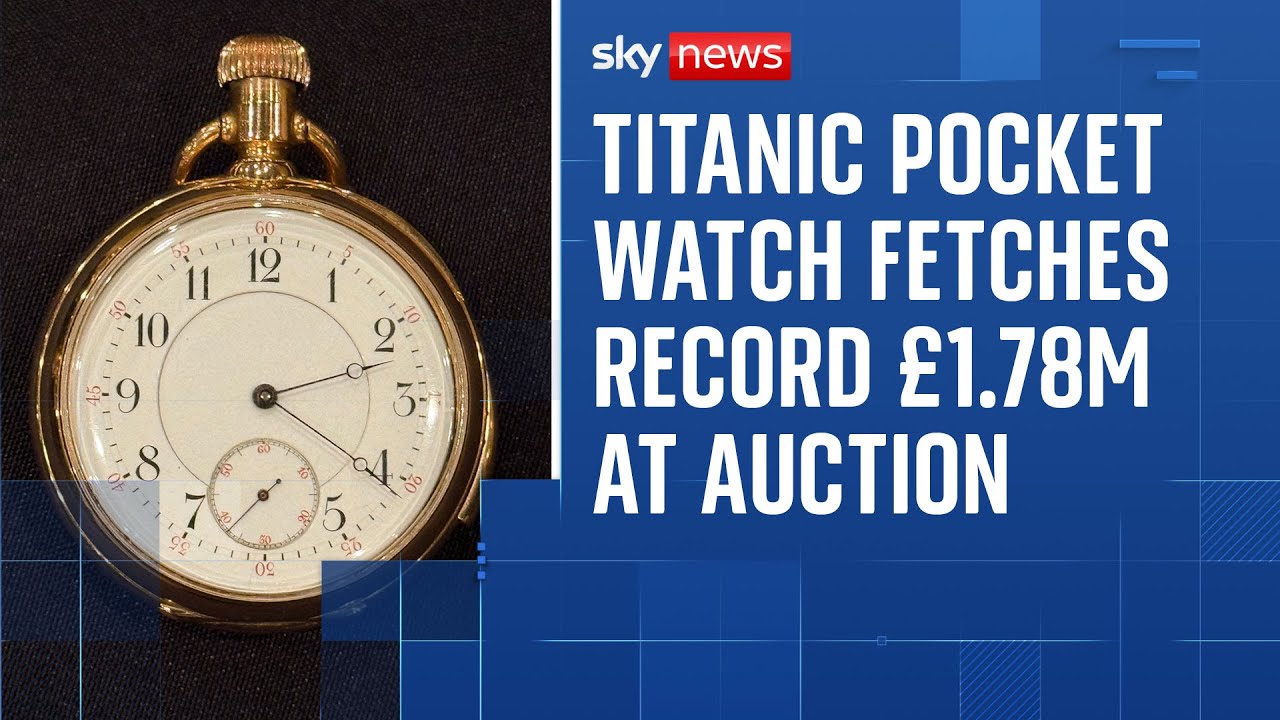 Titanic couple’s gold pocket watch sells for record-breaking £1.78m