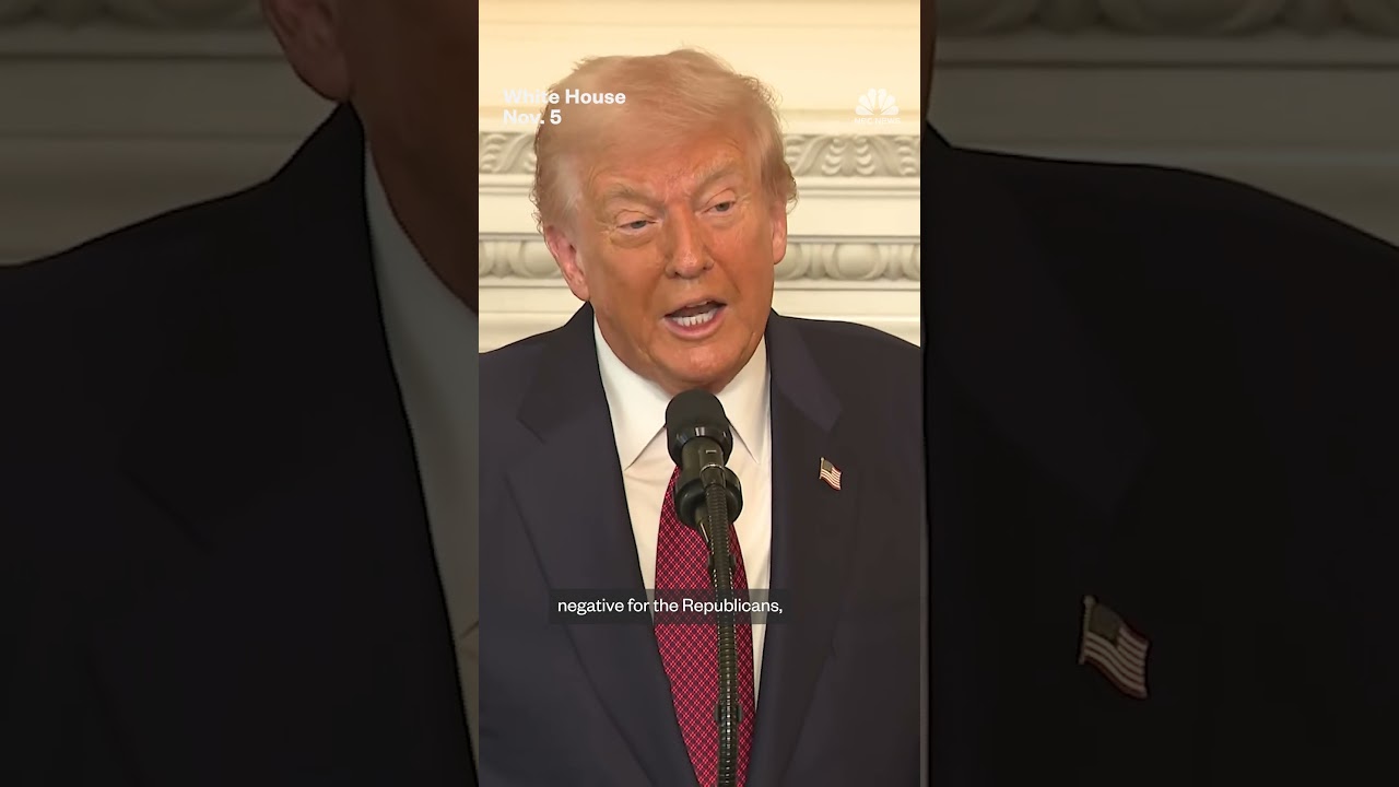 Trump says shutdown was a factor in GOP losses