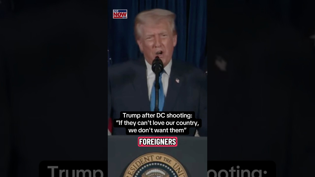 Trump speaks after DC shooting