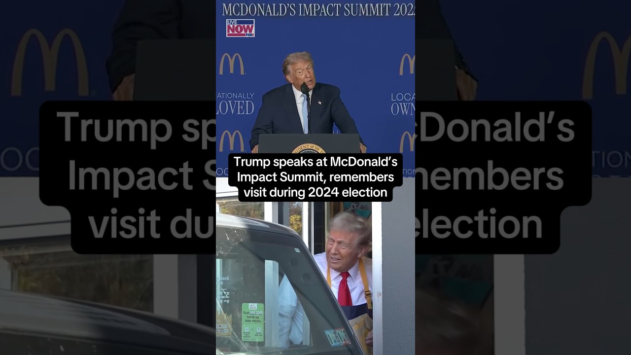 Trump speaks at McDonald’s Summit