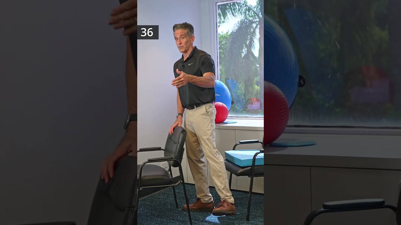 Try this simple strength training exercise to improve balance for seniors over 70 #physiotherapy