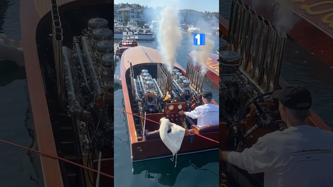 Twin V16’s Producing Over 3,500HP! 🤯 #boats #horsepower #engines