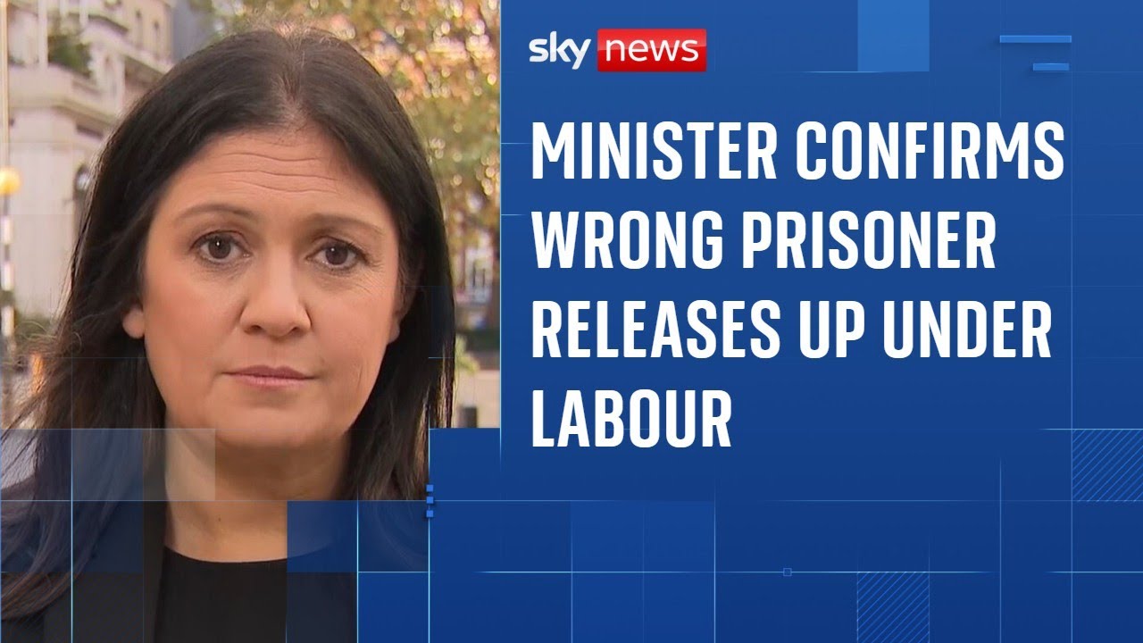 We’re ‘gripping’ prisons crisis, minister says – and confirms wrong releases up under Labour