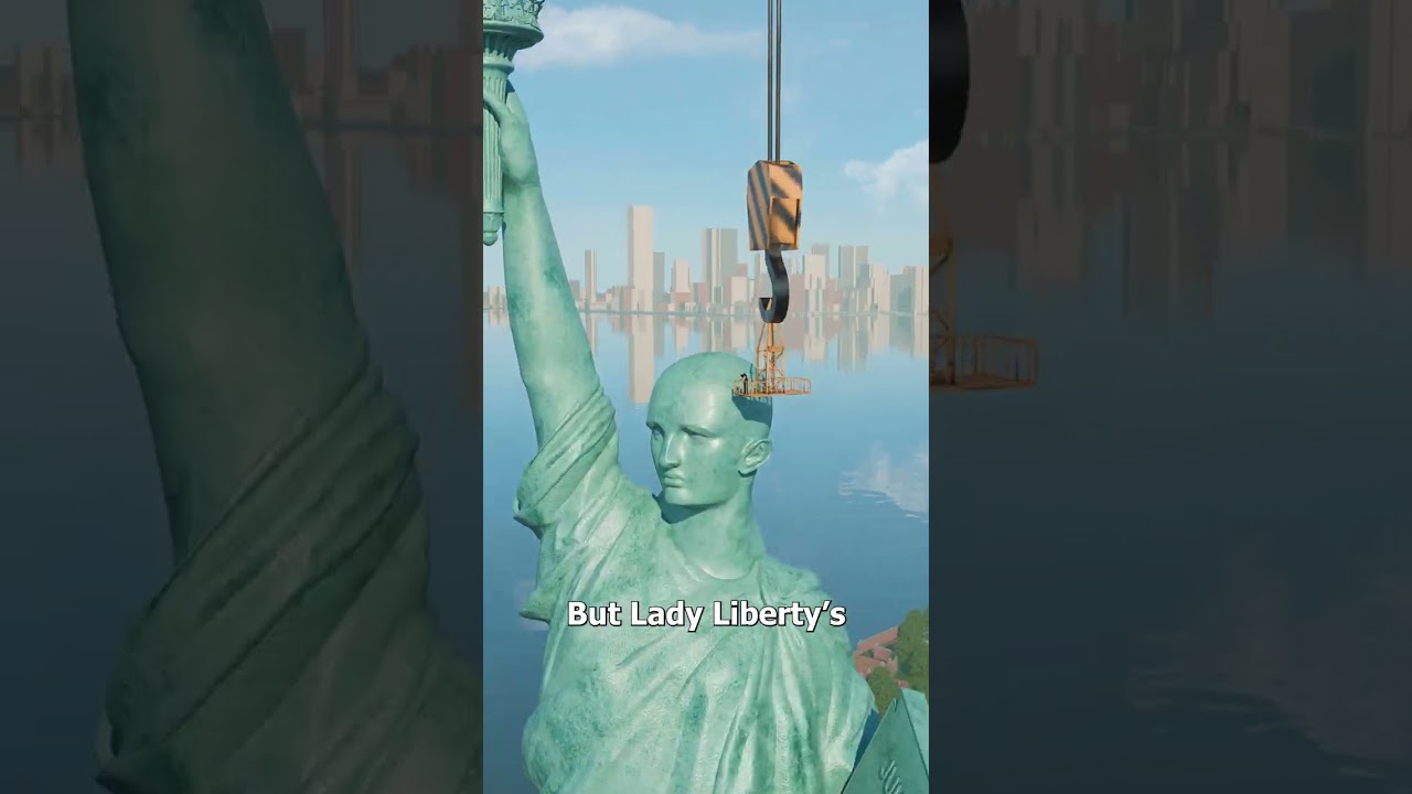 What If The Statue Of Liberty Had Real Hair 🤔