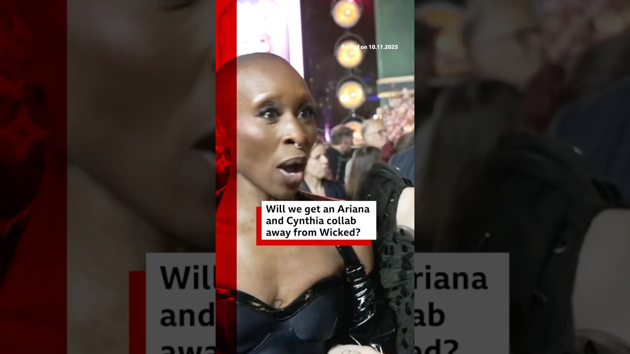 Will we get a Ariana Grande and Cynthia Erivo collab away from Wicked? #Wicked #BBCNews