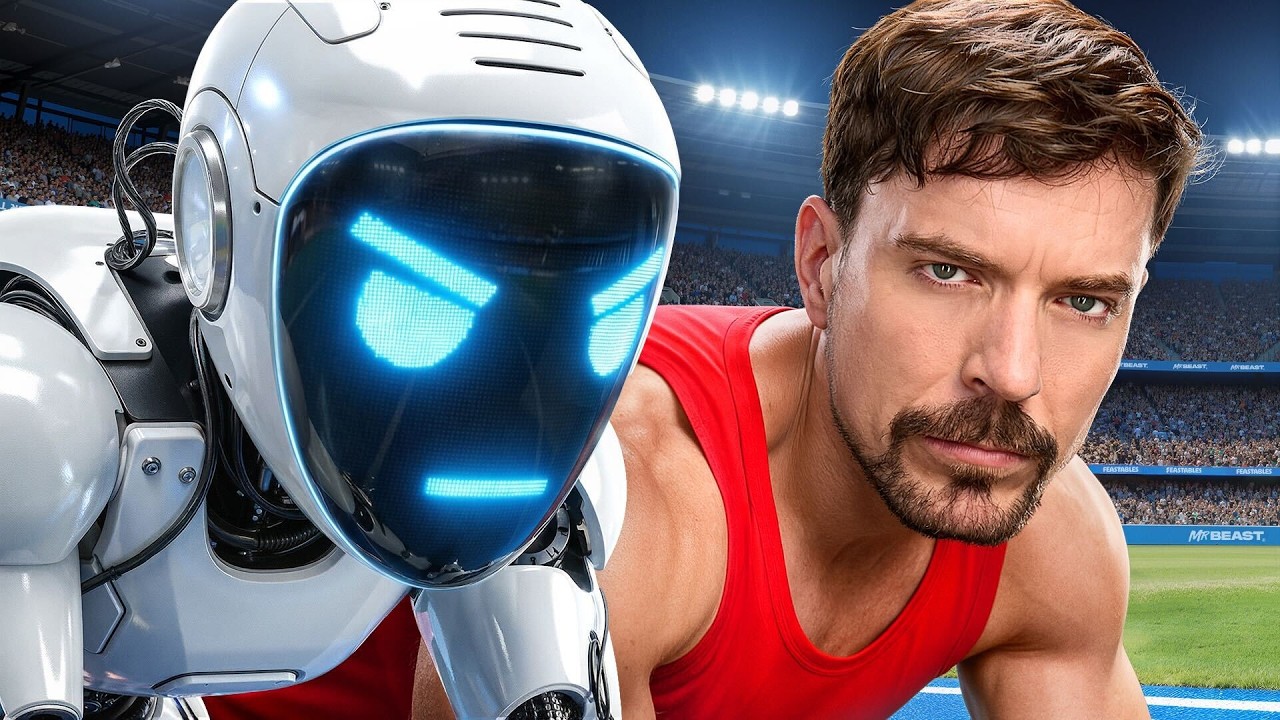 World’s Fastest Man Vs Robot!