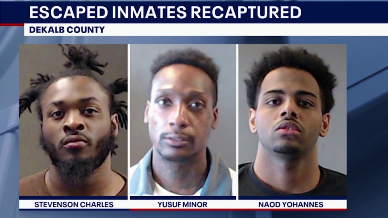 3 escaped DeKalb County inmates captured