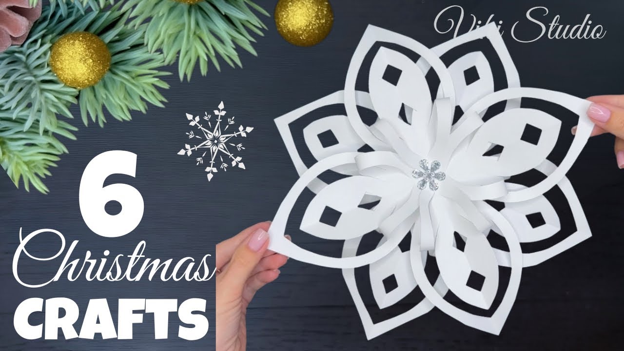 6 Easy Christmas DIYs ✨ Cute Holiday Decorations 2025 + Paper Snowflake