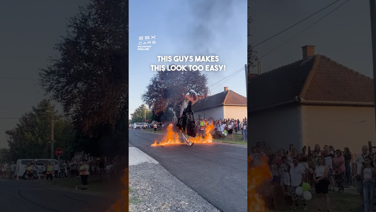 A Rolling Motorbike! 🏍️ #motorbike #bikes #stunts