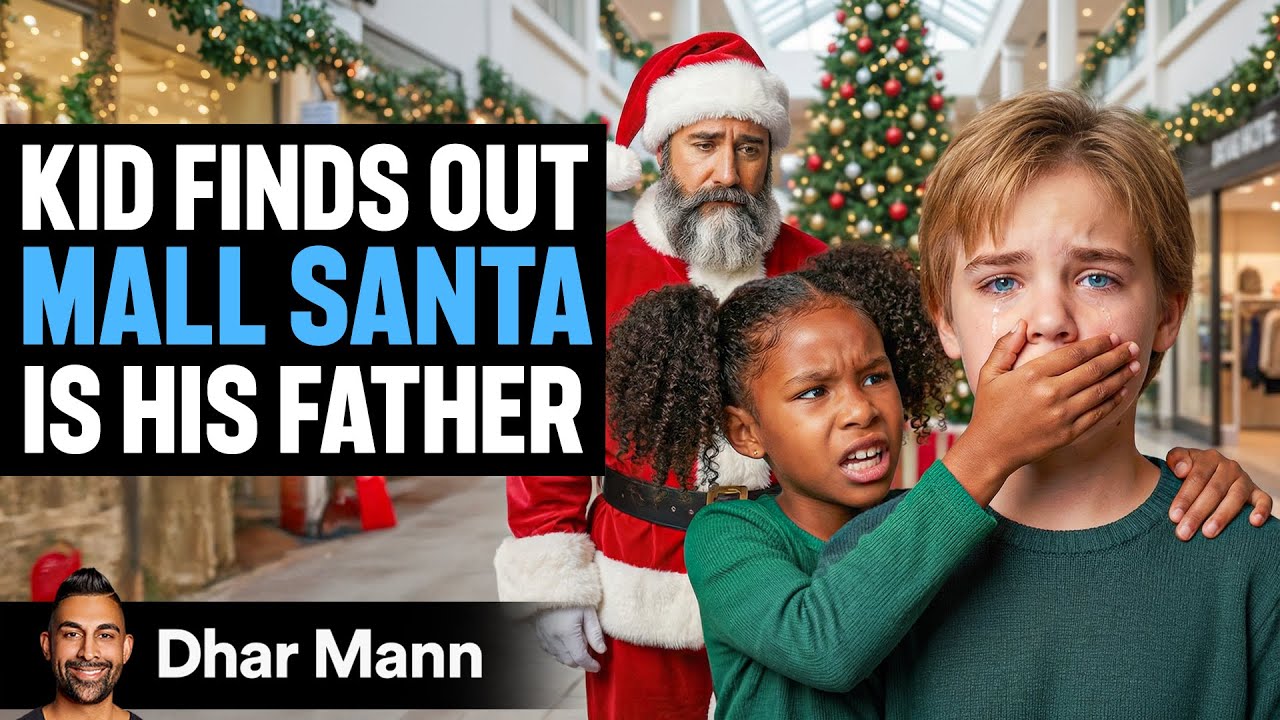 Adopted Kid Finds Out MALL SANTA Is His Father On Christmas | Dhar Mann Studios