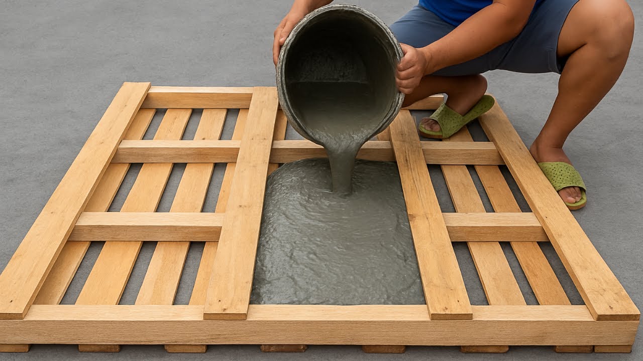 Amazing Creations From Cement and Wooden Pallets, DIY Easy, Practical for You