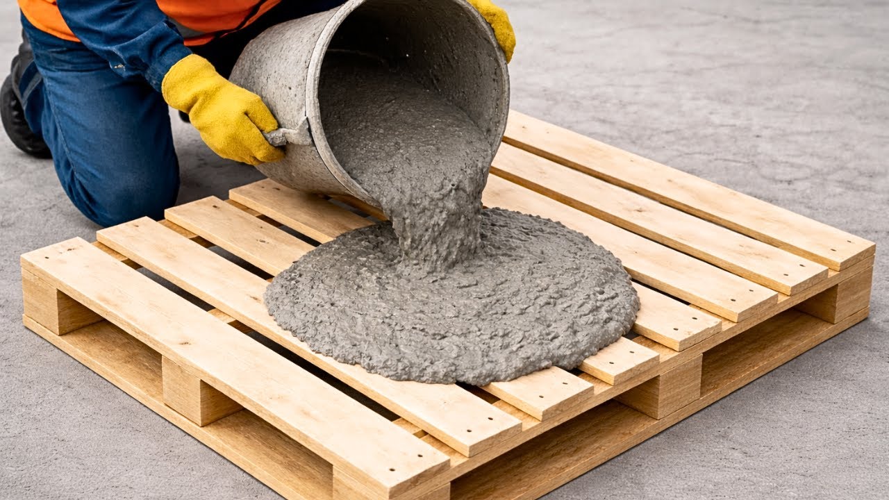 Amazing ideas! DIY two-roofed Dog House From Cement and Wooden Pallets