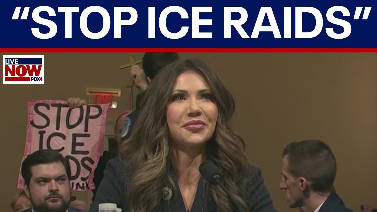 Anti-ICE protestors interupt Noem during “Worldwide Threats” hearing