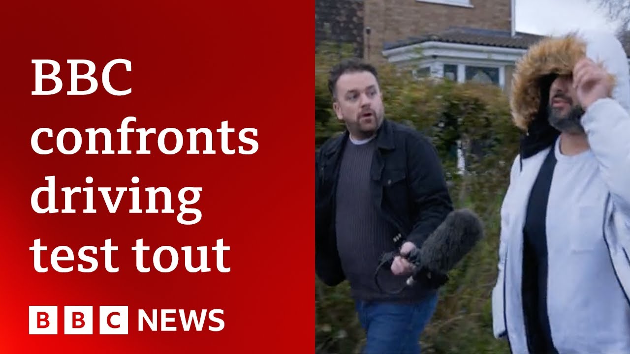 BBC confronts man bulk-buying and reselling UK driving tests  | BBC News