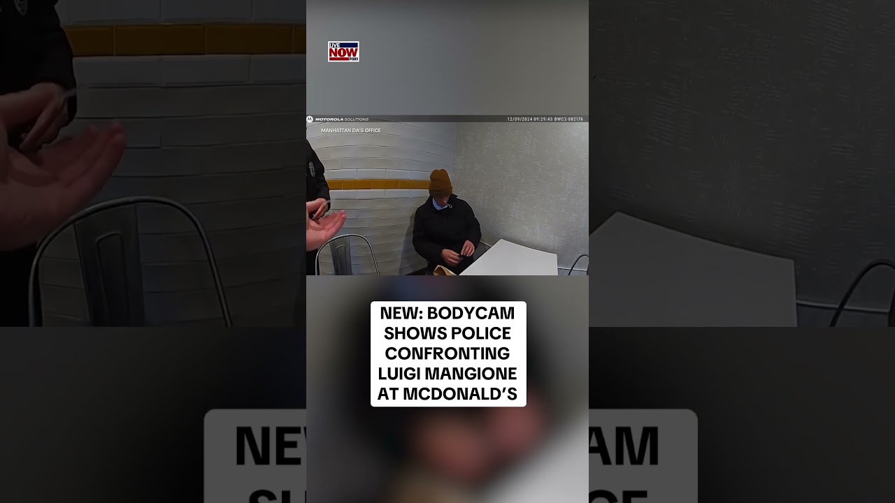 Bodycam shows police approaching Luigi Mangione