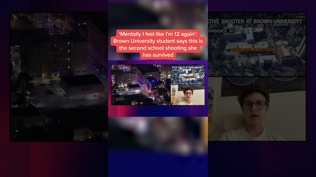 Brown University student says this is the second school shooting she has survived