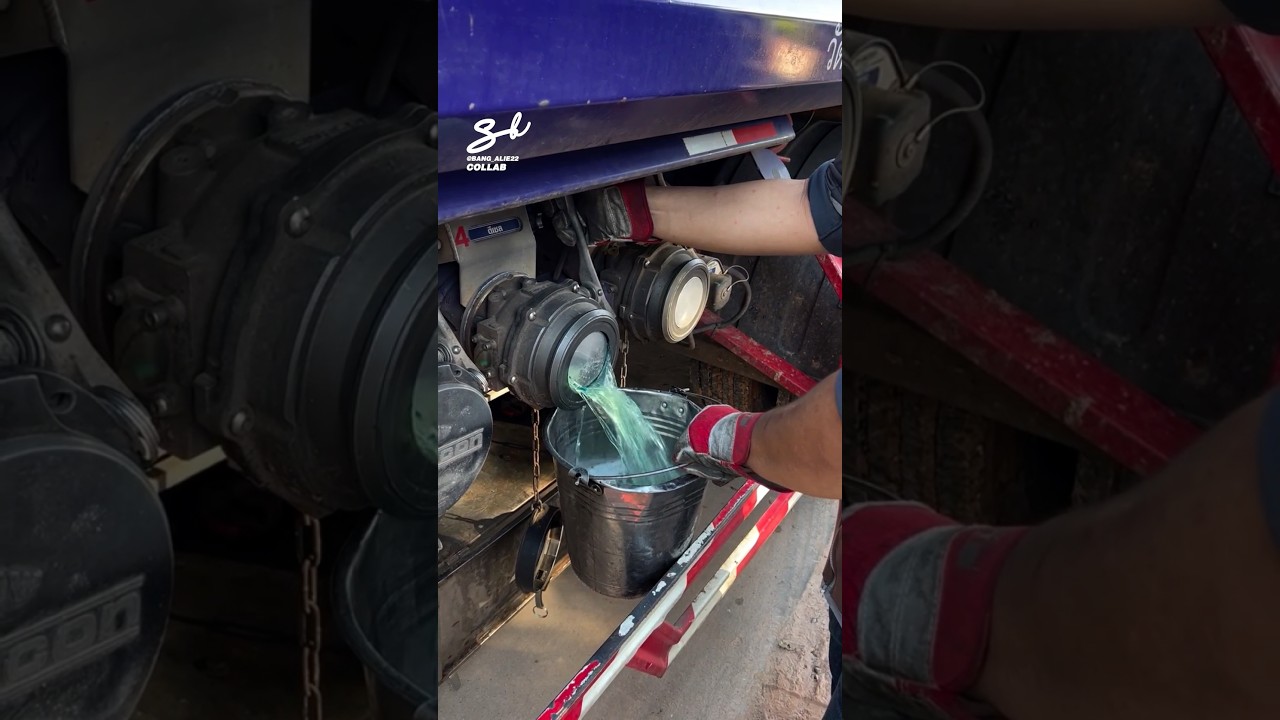 Cleaning Out Gasoline Lines! 💦 #trucks #gasoline #gas