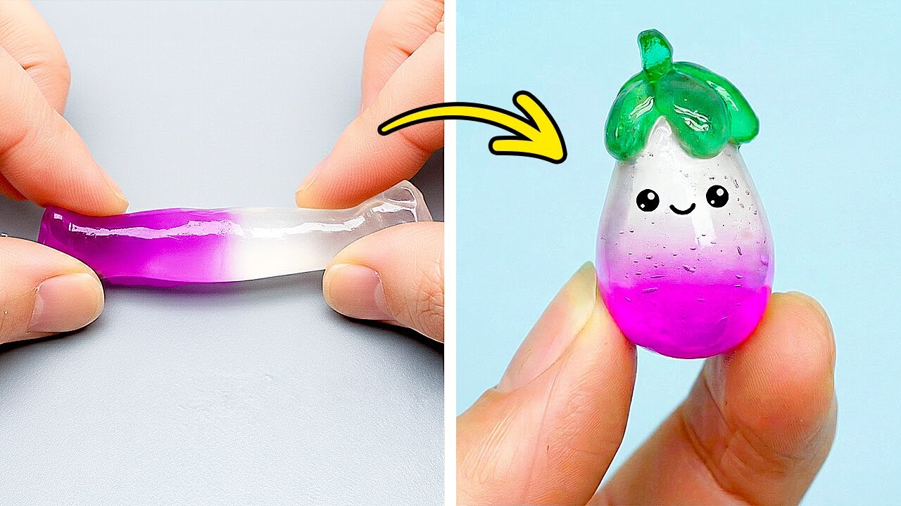 💜 CUTE MINI CRAFTS 🎨 DIY Nano Tape Crafts & Slime Creations ✨