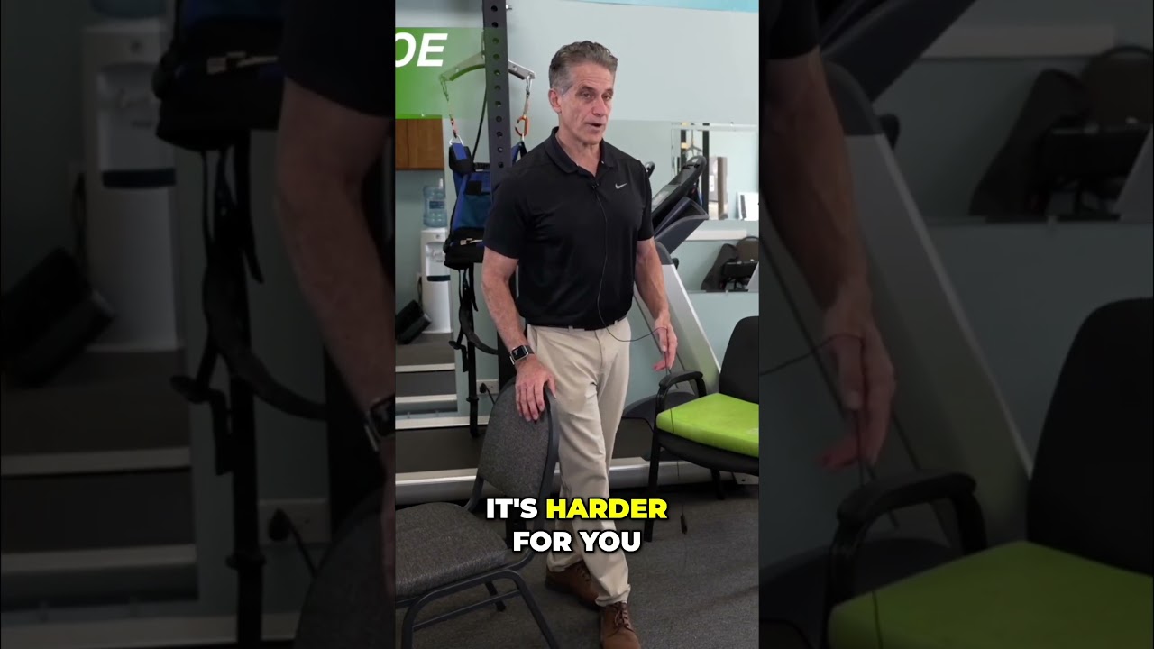 Do you shuffle when you walk? This exercise for seniors helps! #physio #walking #homeworkout