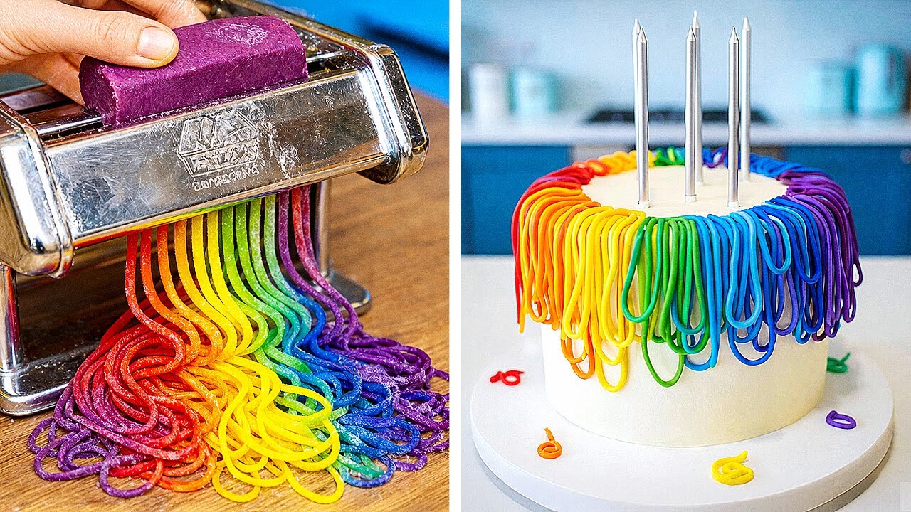 EAT THE RAINBOW! 🌈 Satisfying & Delicious Food Hacks! 😋