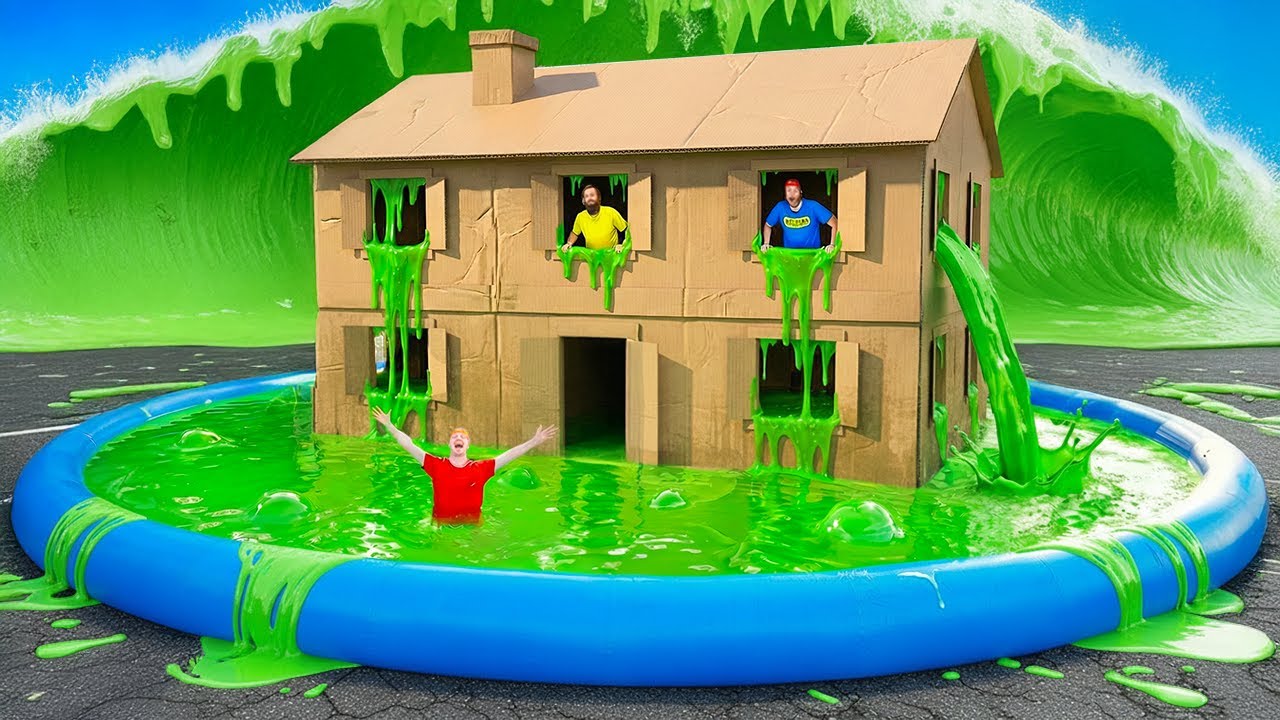 Escaping 7 EXTREME Cardboard HOUSES!