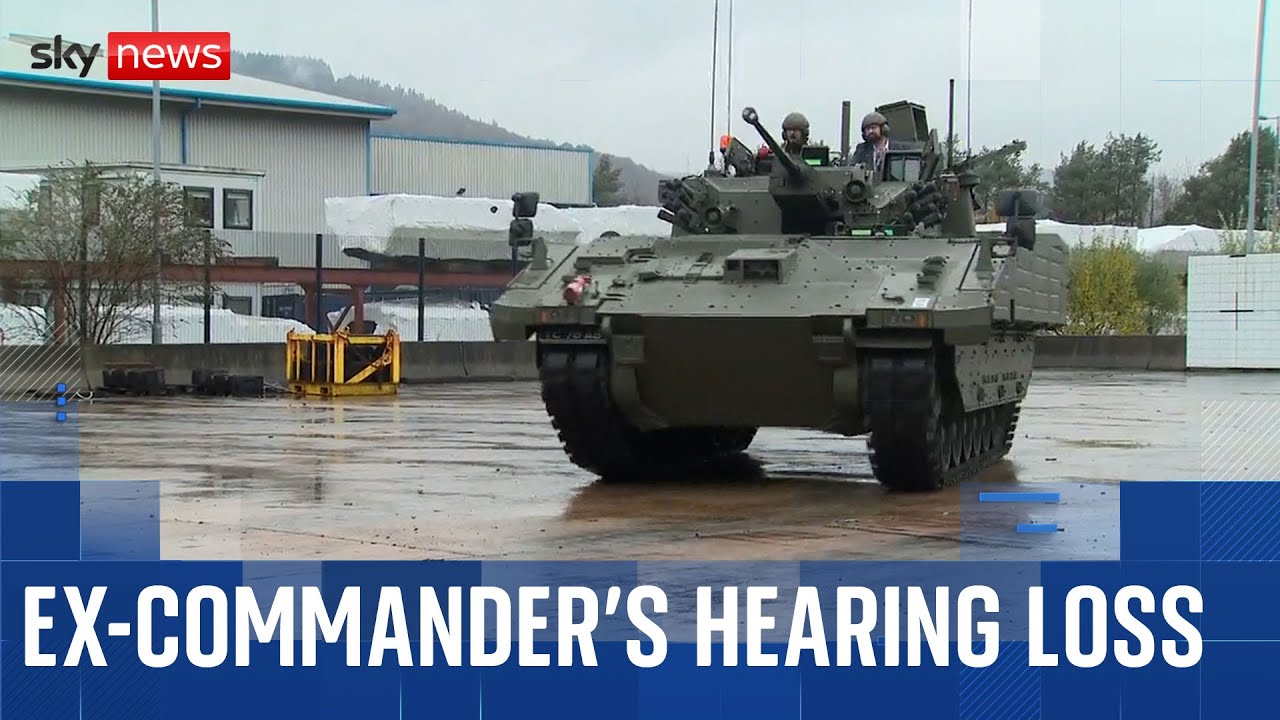 Ex-commander of unit tasked with trialling Ajax armoured vehicle lost 20% of hearing