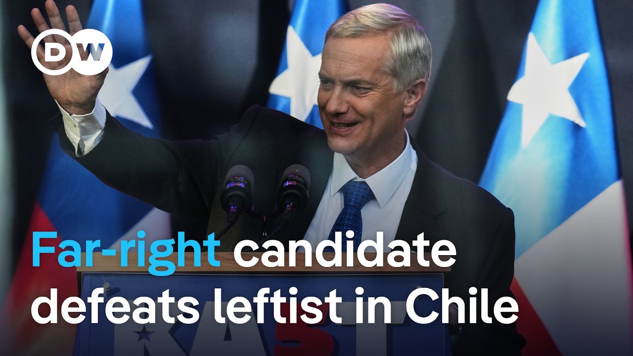 Far-right Jose Antonio Kast elected Chile’s next president, defeating leftist Jara | DW News