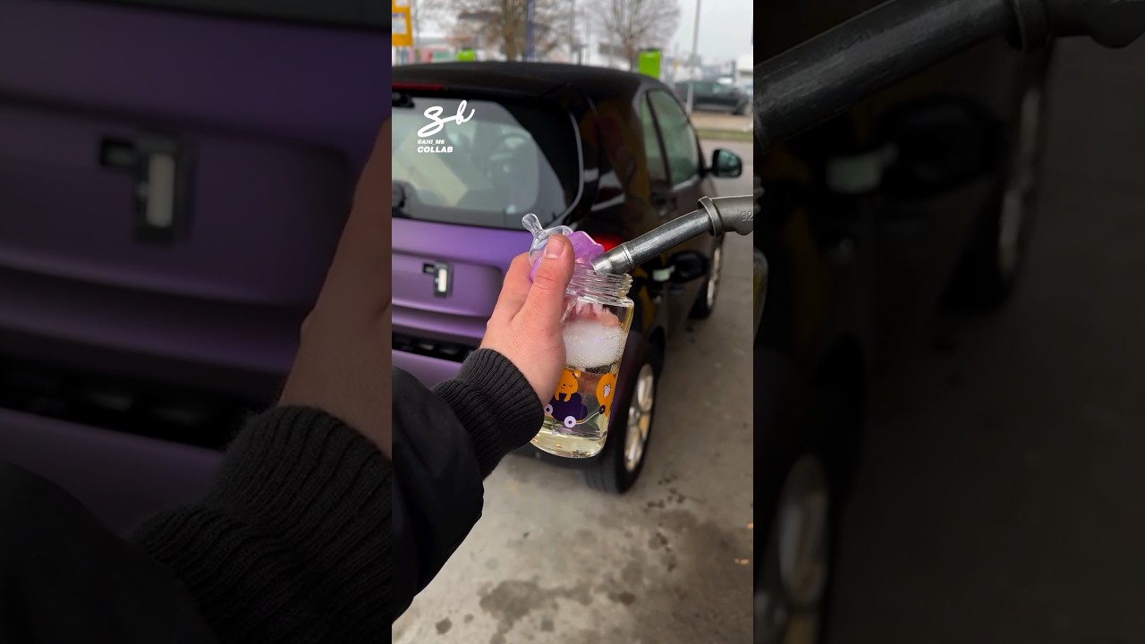 Fueling A Car Like It’s A Baby! 🍼 #cars #funny #fuel