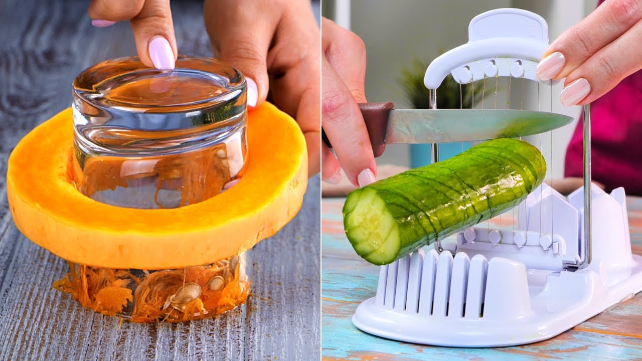 Genius Hacks to Cut & Peel Fruits and Vegetables Like a Pro! 🍑🔪✨