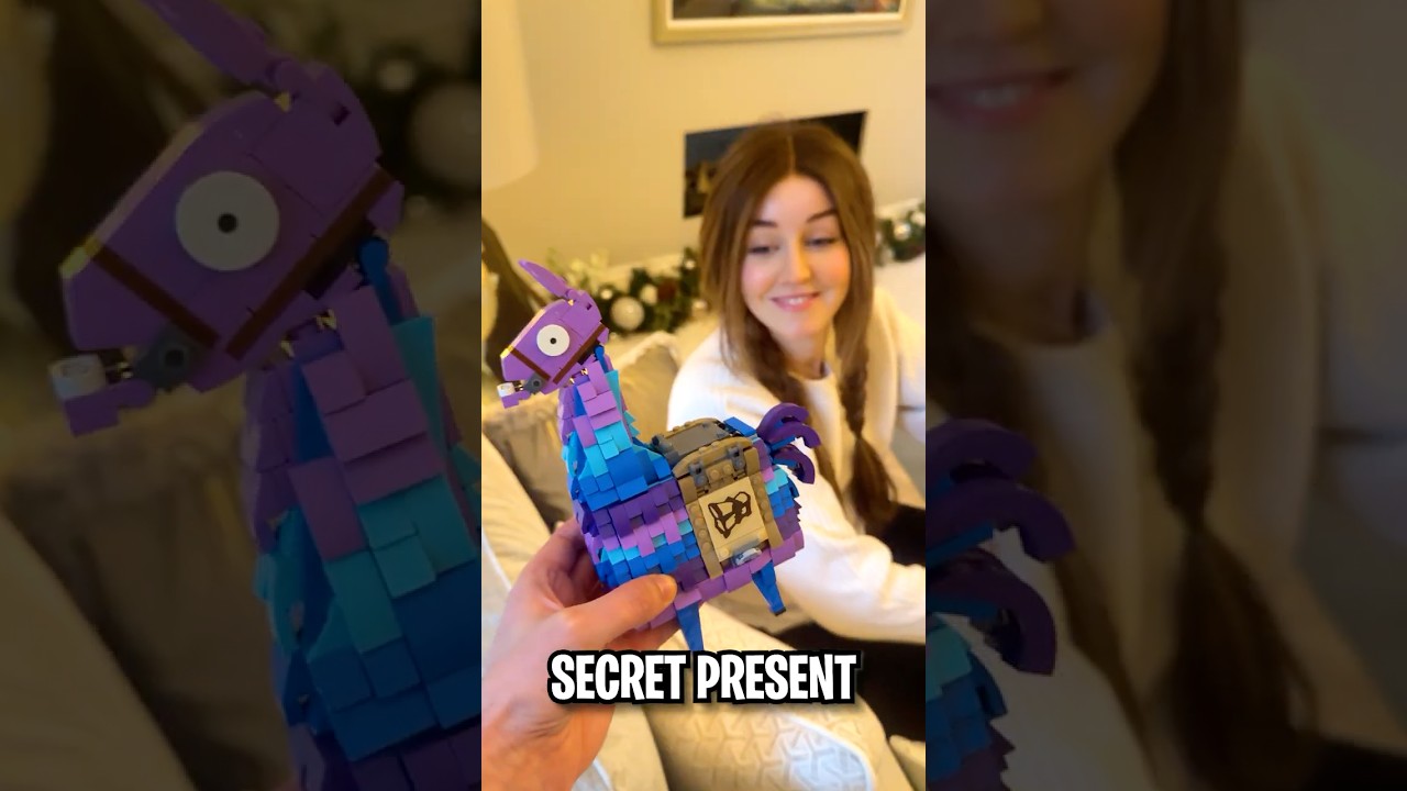 Giving my WIFE her Xmas present in a @LEGO Fortnite Supply Llama?! #ad  #LEGOFortnite #LEGOPartner