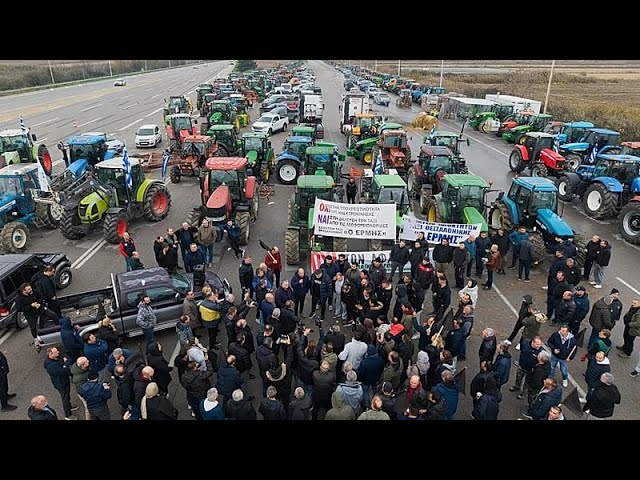 Greek farmers block border crossings in escalating dispute over delayed EU subsidies