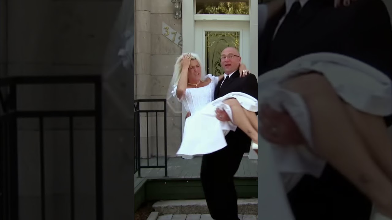 Groom Carries Bride, But Something Is VERY WRONG! | Just For Laughs Gags