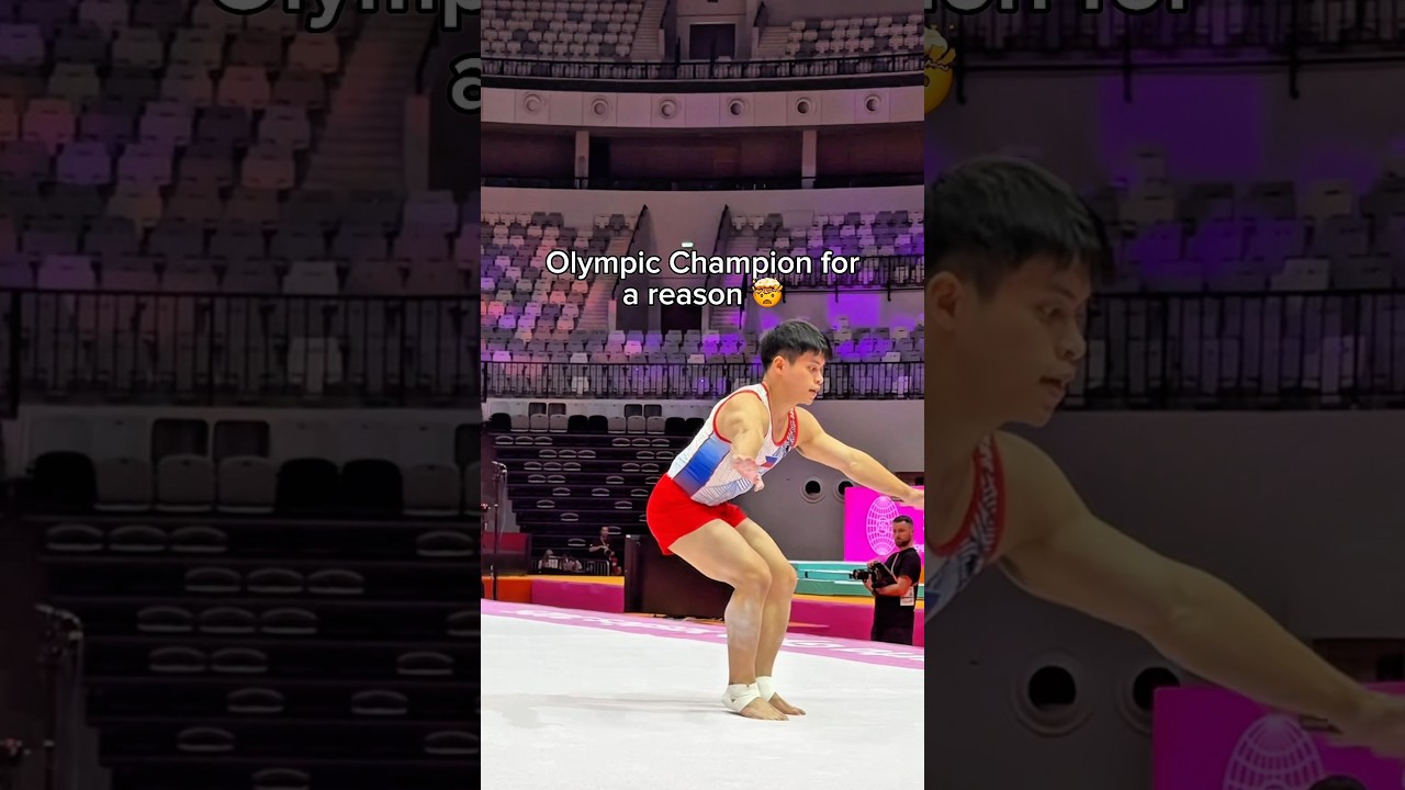 He’s insane 🤯🤯🤯 #gymnastics #gymnast #olympics #olympic #sports #sport #tumble #floor