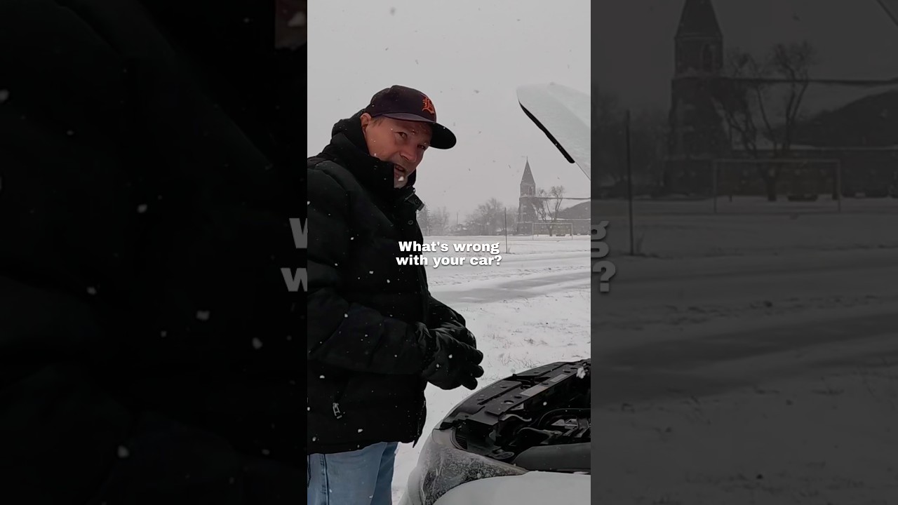 His car broke down in a blizzard 🥹❤️