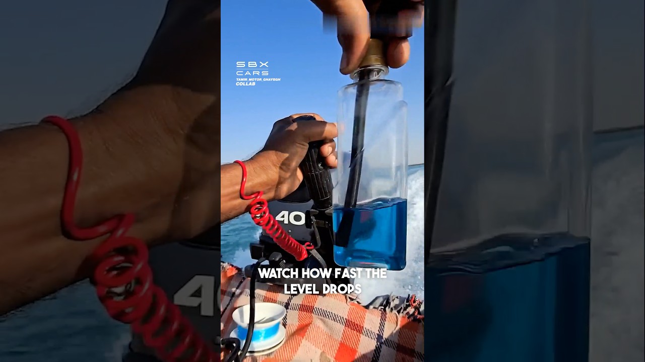 How Fast A Boat Uses Fuel…😳 #boats #fuel #sea