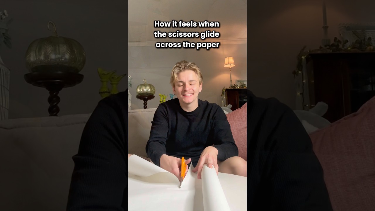 How it Feels When The Scissors Glide Across The Paper😂