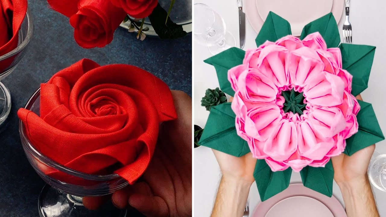 How to Fold Napkins & Decorate Your Table Like a Pro — Easy Hosting Ideas! 🍽️✨